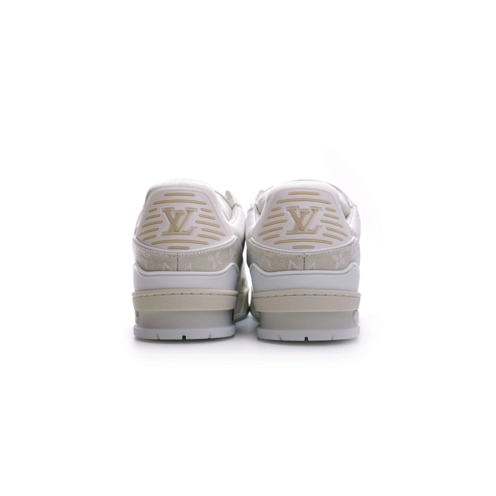 Louis Vuitton Trainer White Denim MS0241