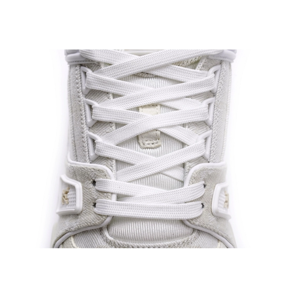 Louis Vuitton Trainer White Denim MS0241