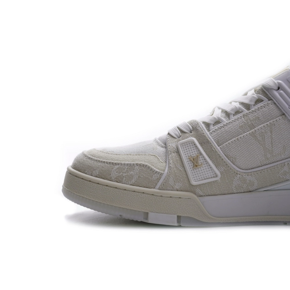 Louis Vuitton Trainer White Denim MS0241