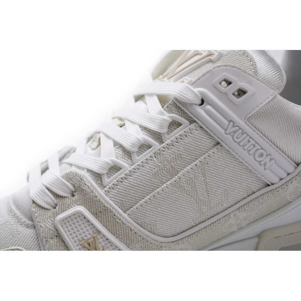 Louis Vuitton Trainer White Denim MS0241