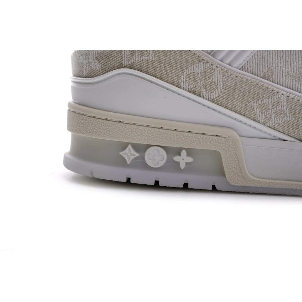Louis Vuitton Trainer White Denim MS0241