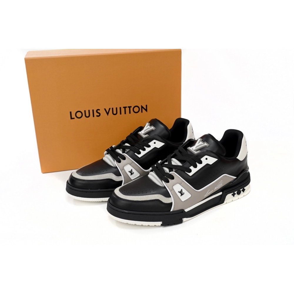 Louis Vuitton Trainer Cowboy Black Gray 1AAHS3