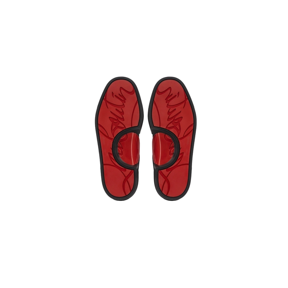 Christian Louboutin Adolon Junior Panelled Leather Low-top Trainers 3220991BK01