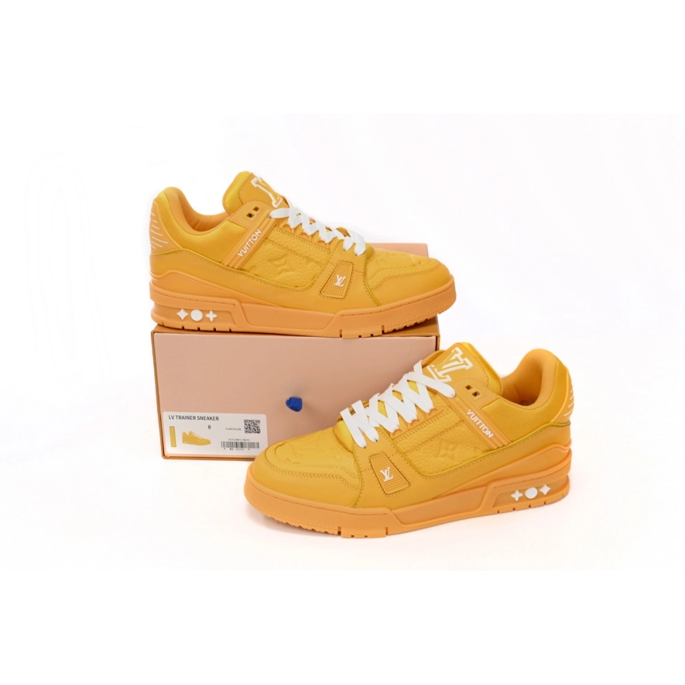 Louis Vuitton Trainer Yellow Embossed Monogram 1AARG0