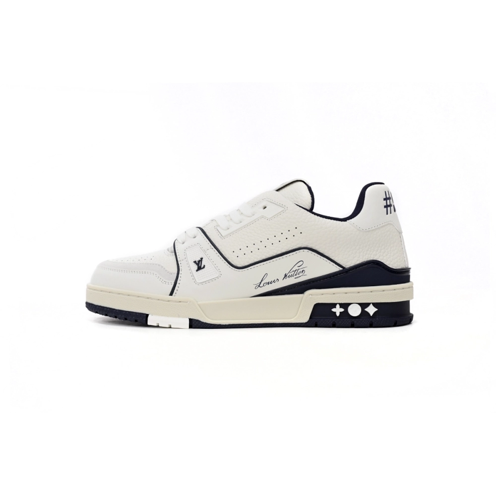 Louis Vuitton Trainer All Blue Dark Dlue Lychee Pattern 1ABFA9