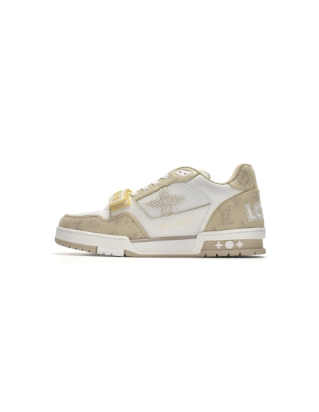 Louis Vuitton Trainer Beige Cloth Cover GO0220