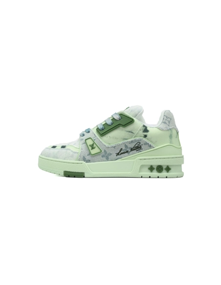 Louis Vuitton Trainer Sneaker Rendering Green 1ACVNX