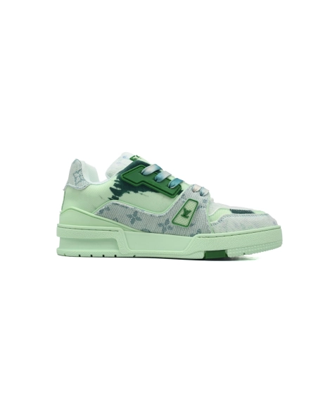 Louis Vuitton Trainer Sneaker Rendering Green 1ACVNX