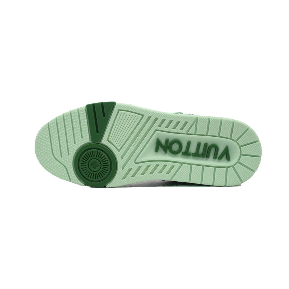Louis Vuitton Trainer Sneaker Rendering Green 1ACVNX