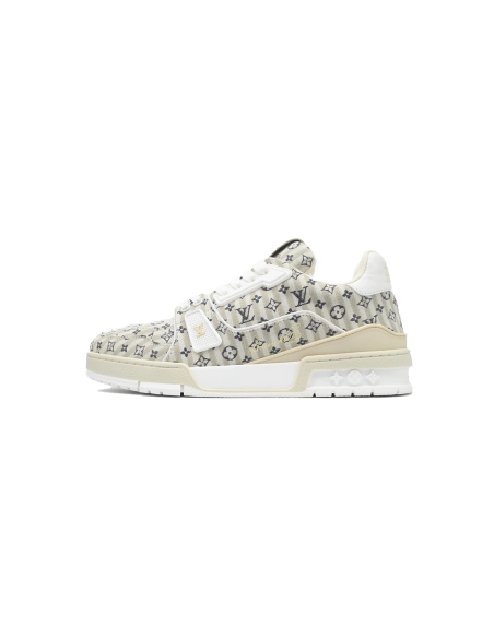Louis Vuitton Trainer White Monogram Textile