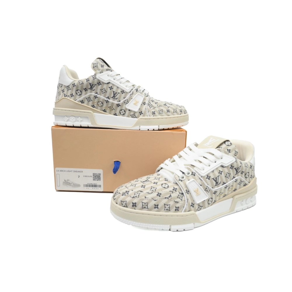 Louis Vuitton Trainer White Monogram Textile