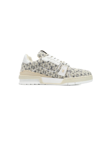 Louis Vuitton Trainer White Monogram Textile