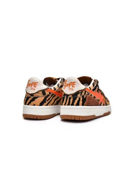 A Bathing Ape Bape SK8 Sta Black Orange