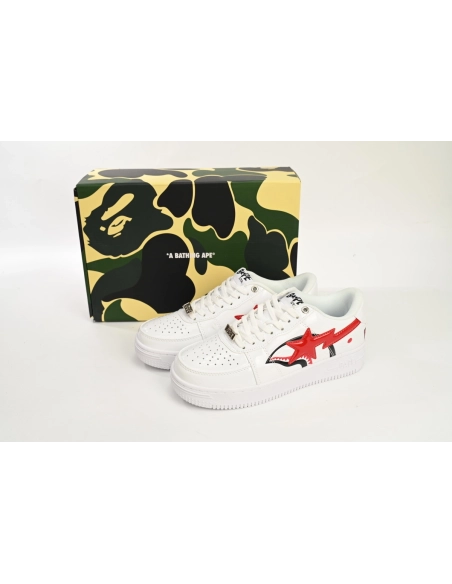 A Bathing Ape Bape Sta Low Shark White 1H30191012WHT