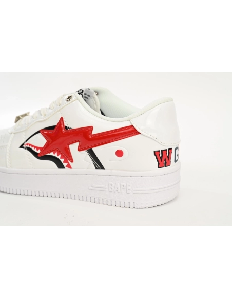 A Bathing Ape Bape Sta Low Shark White 1H30191012WHT
