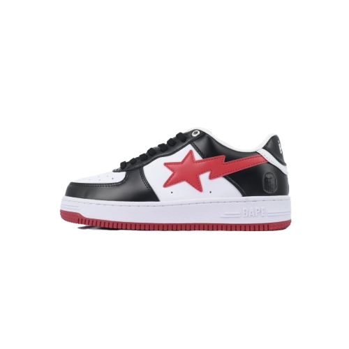 A Bathing Ape Bape SK8 Sta White Black Red OZXSHM-191-303M