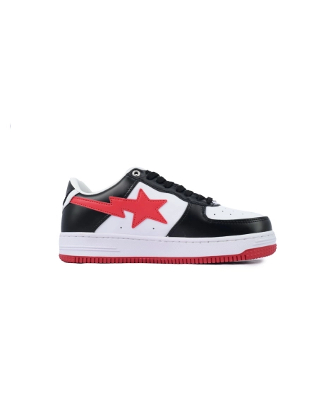 A Bathing Ape Bape SK8 Sta White Black Red OZXSHM-191-303M