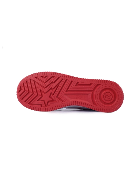 A Bathing Ape Bape SK8 Sta White Black Red OZXSHM-191-303M