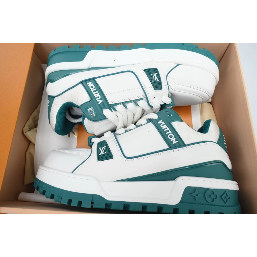Louis Vuitton Trainer Maxi Sneaker White Green