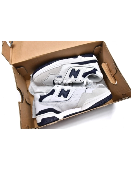 New Balance 550 Aime Leon Dore White Navy BB550ALF