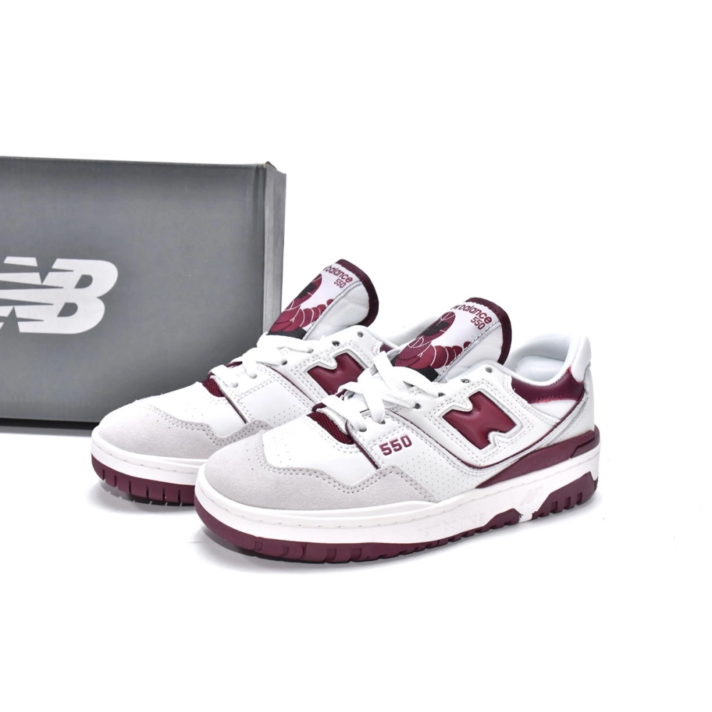 New Balance 550 Sea Salt Burgundy BB550LI1