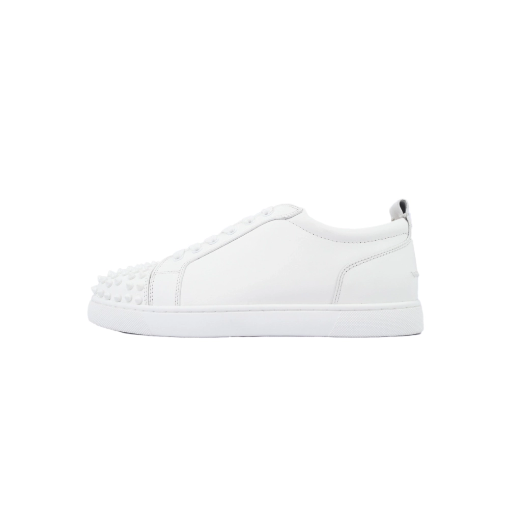 Christian Louboutin Louis Junior Spikes Flat White