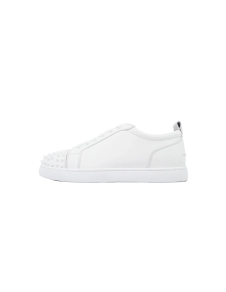 Christian Louboutin Louis Junior Spikes Flat White