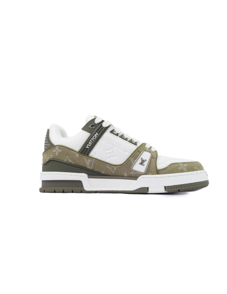 Louis Vuitton Trainer Sneaker Military Green Cowboy