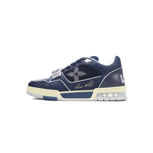Louis Vuitton Trainer Navy Mesh 1A9DEF