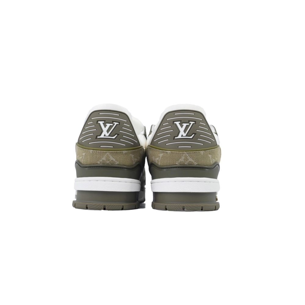 Louis Vuitton Trainer Sneaker Military Green Cowboy
