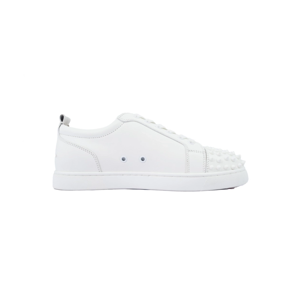 Christian Louboutin Louis Junior Spikes Flat White