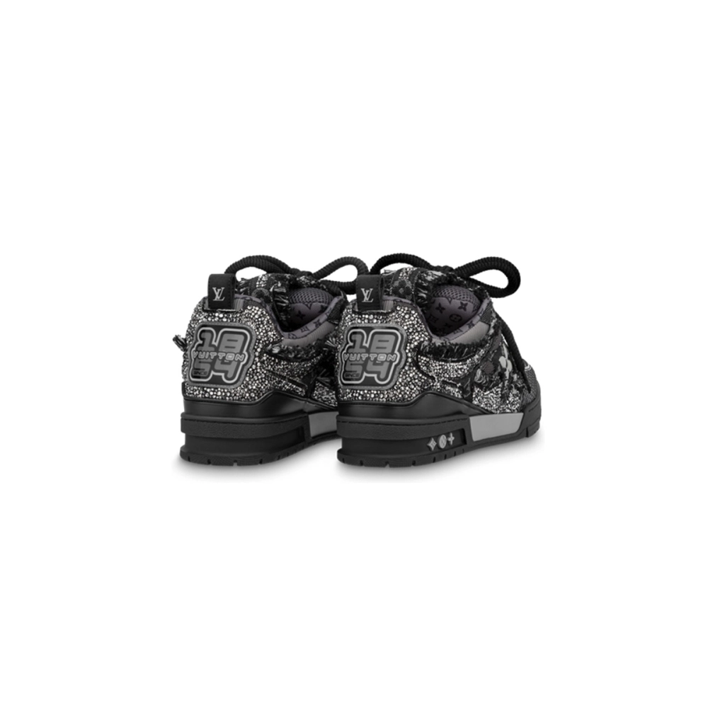 Louis Vuitton LV Skate Trainer Black Swarovski Monogran 1ABMHV