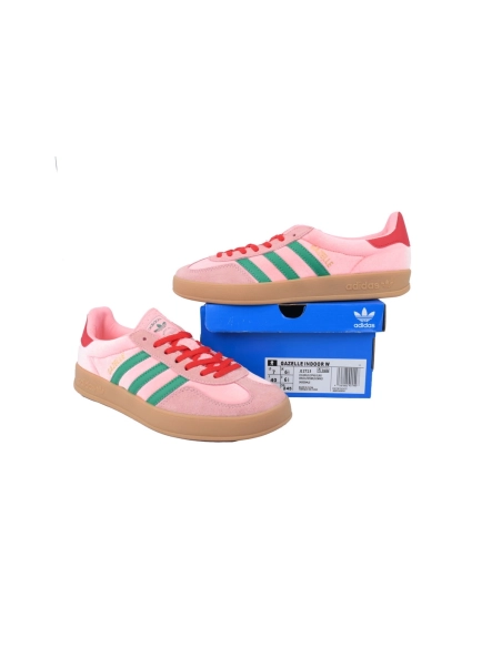 Adidas Gazelle Indoor Glow Pink Court Green JI2713