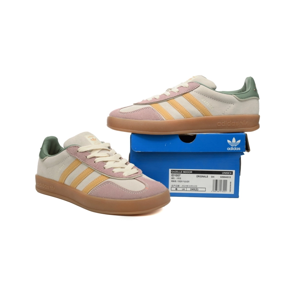 Adidas Gazelle Indoor Off White Preloved Yellow ID1007