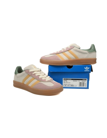 Adidas Gazelle Indoor Off White Preloved Yellow ID1007