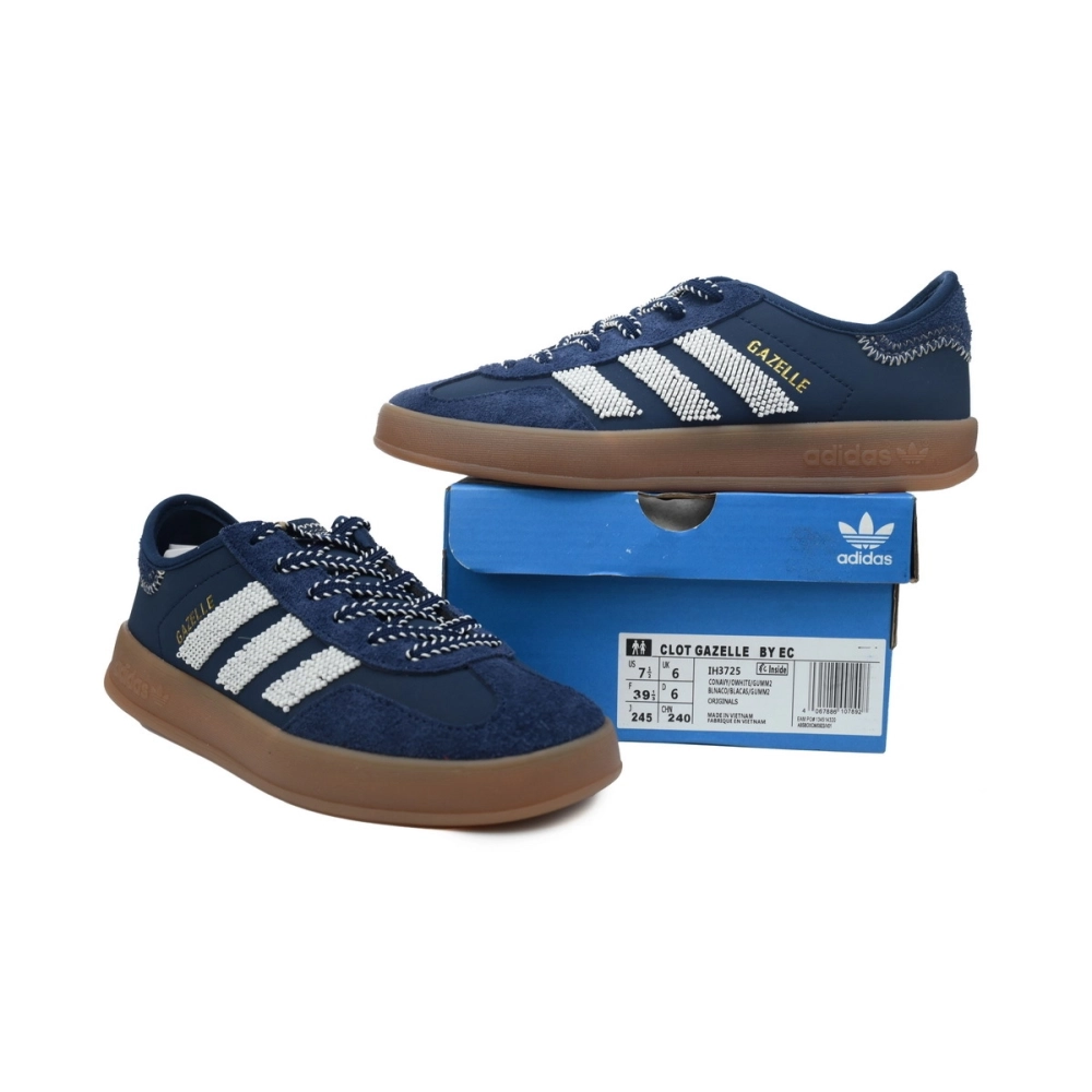 Adidas Gazelle Indoor x CLOT Collegiate Navy Off White IH3725