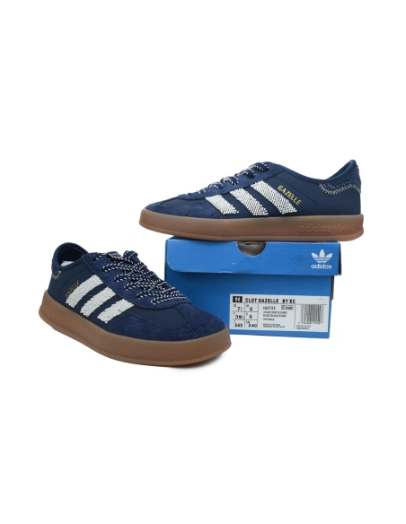 Adidas Gazelle Indoor x CLOT Collegiate Navy Off White IH3725