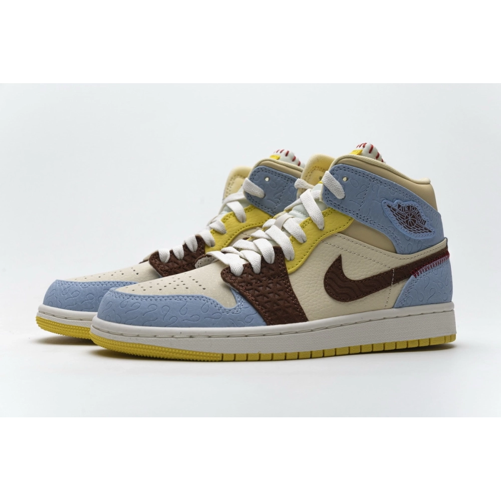 Air Jordan 1 Mid SE Fearless Maison Chateau Rouge CU2803-200