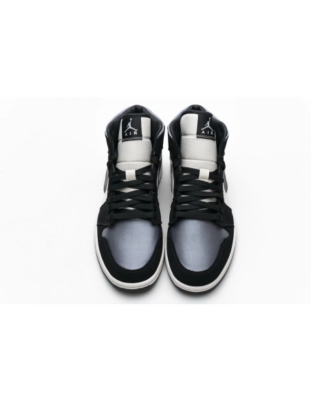 Air Jordan 1 Mid Satin Grey Toe 852542-011