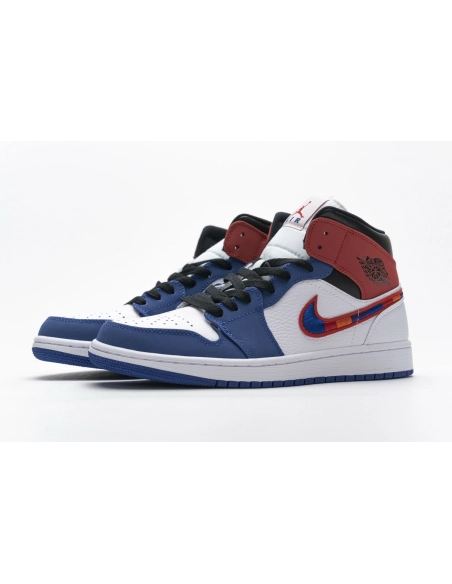 Air Jordan 1 Mid Multi-Color Swoosh 852542-146