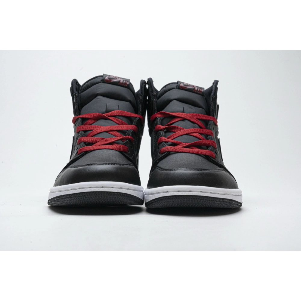 Air Jordan 1 Retro High Black Satin Gym Red 555088-060
