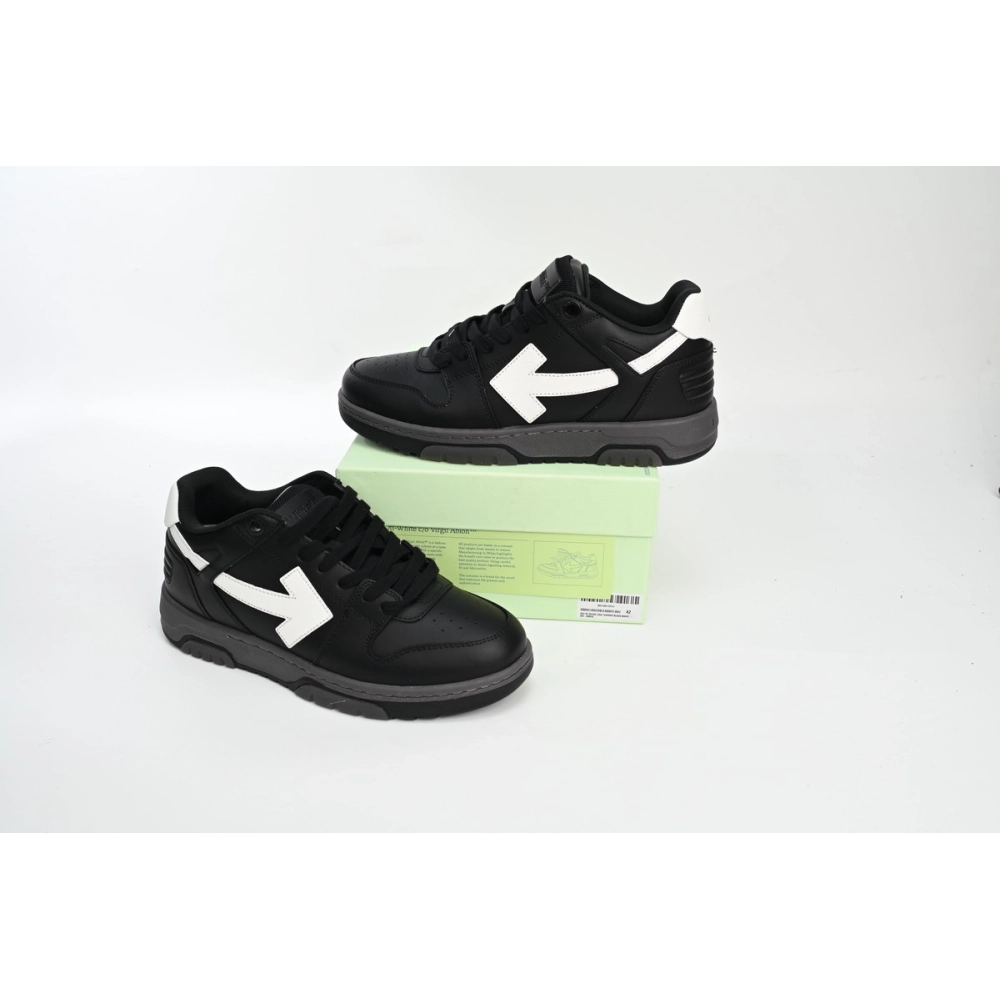 Off-White Out Of Office Black White OMIA189R21LEA0011001