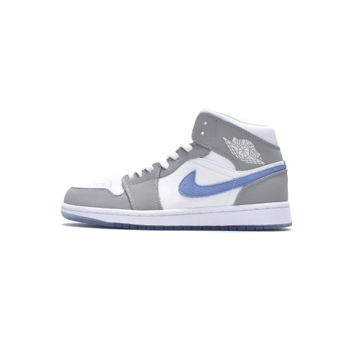 Air Jordan 1 Mid Wolf Grey Aluminum BQ6472-105