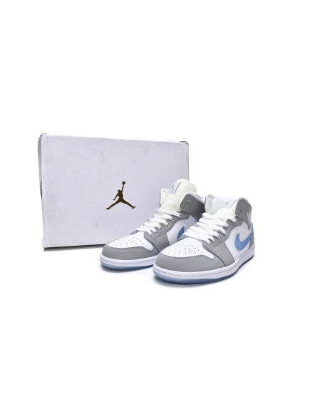 Air Jordan 1 Mid Wolf Grey Aluminum BQ6472-105