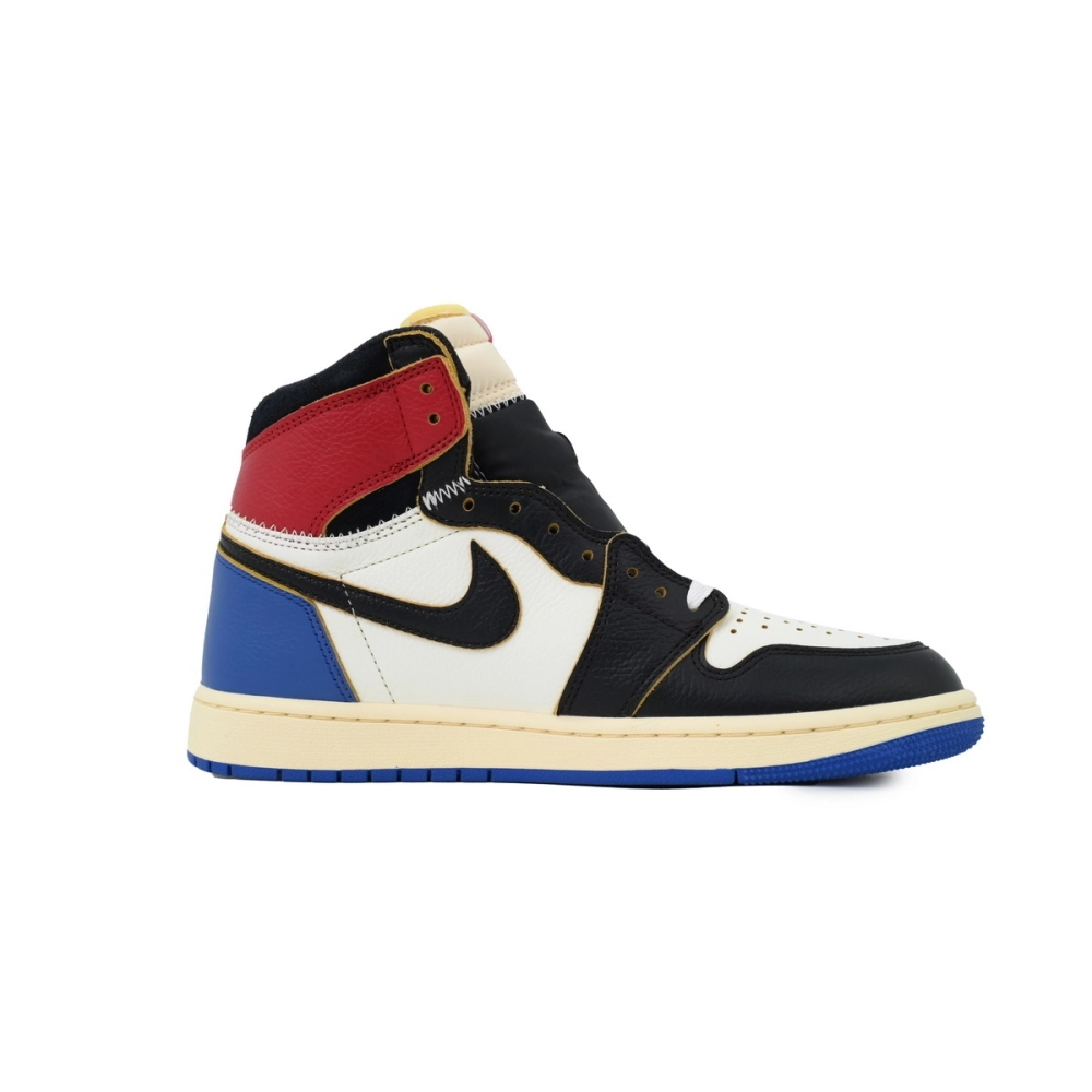 Union LA x Air Jordan 1 Mid Retro Black White Blue IO7847-002