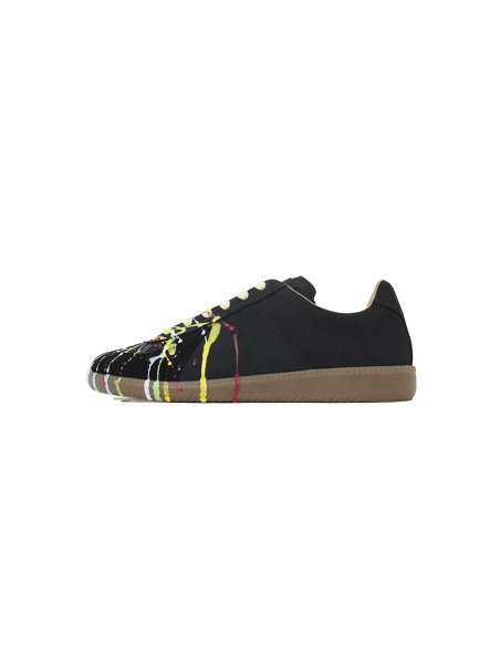 Maison Margiela Black Paint Replica Sneakers S58WS0101P1892963