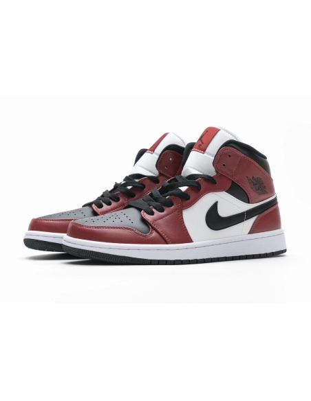 Air Jordan 1 Mid Chicago Black Toe 554725-069