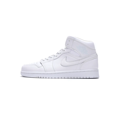 Air Jordan 1 Mid GS White 554725-109