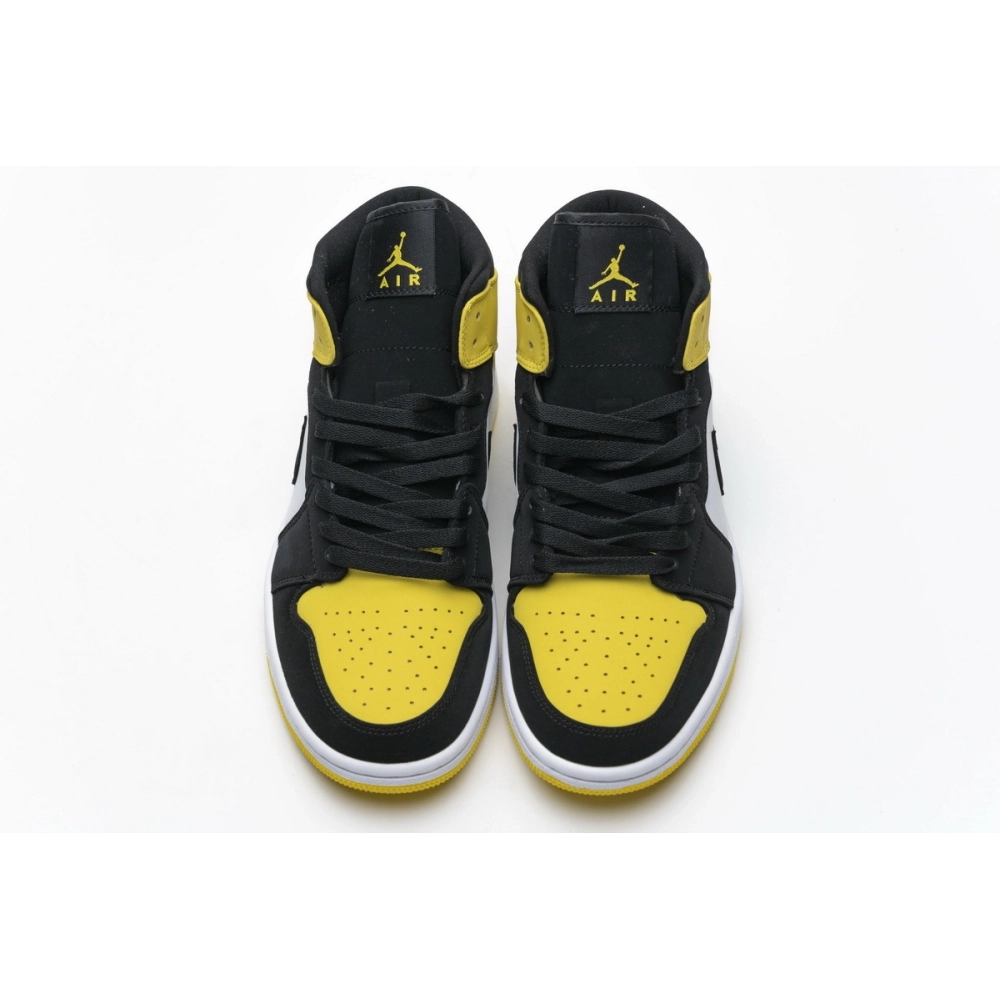 Air Jordan 1 Mid Yellow Toe Black 852542-071