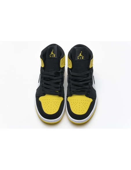 Air Jordan 1 Mid Yellow Toe Black 852542-071